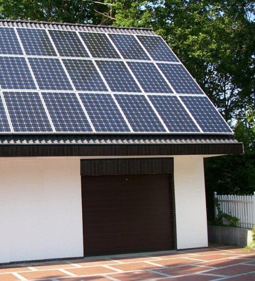 Solaranlage auf Garagendach